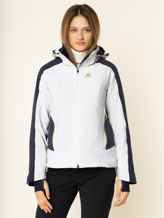 Salomon Salomon Smučarska jakna Brilliant LC1210100 Bela Regular Fit