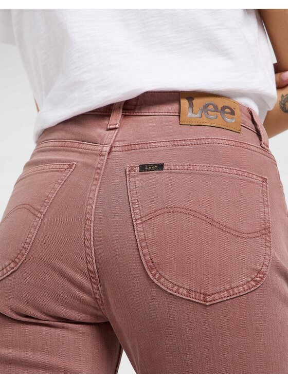 Lee Lee Jeansy Carol Pomarańczowy Mom Fit