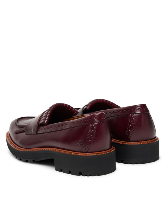 ECCO ECCO Mokasyny 23285361291 Bordowy