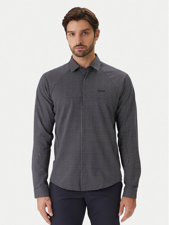 BOSS Cămașă Excurse L 50554481 Bleumarin Regular Fit