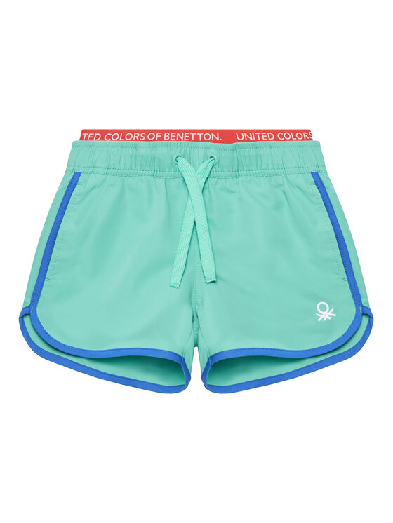 United Colors Of Benetton United Colors Of Benetton Plavecké šortky 5JD00X00R Zelená Regular Fit