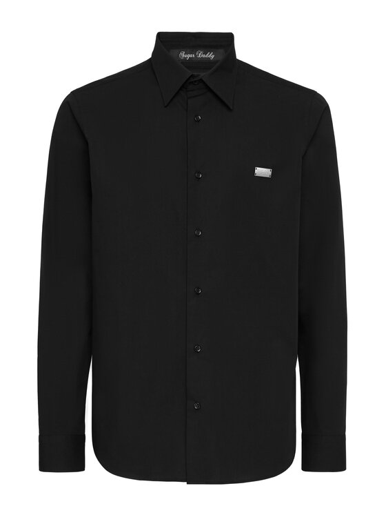 PHILIPP PLEIN PHILIPP PLEIN Koszula 27045 Czarny Fitted Fit
