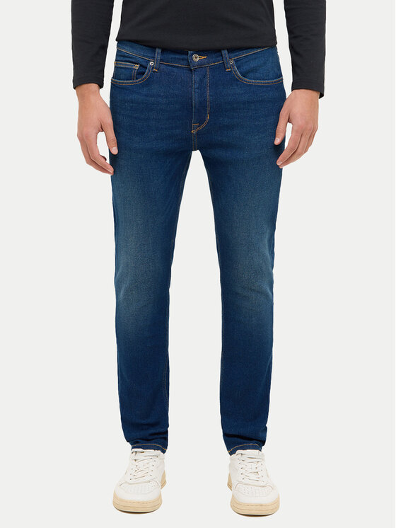 Mustang Mustang Дънки Frisco 1016793 Тъмносин Skinny Fit