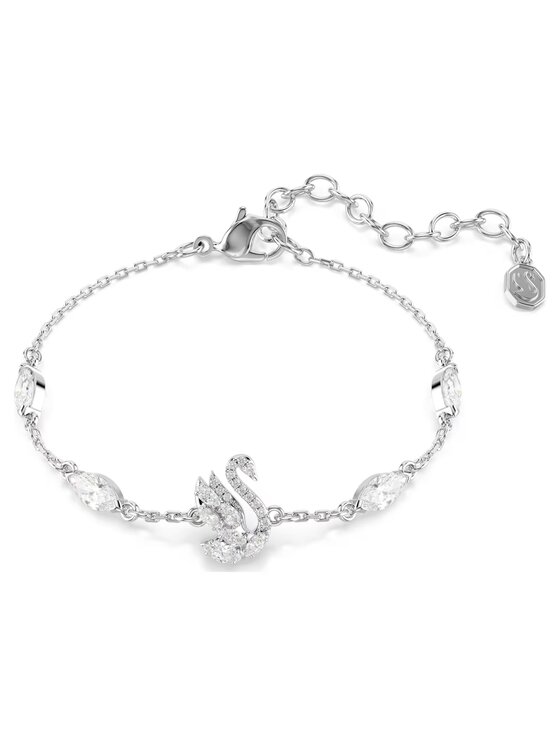 Swarovski Swarovski Bransoletka Swan 5758682 Srebrny