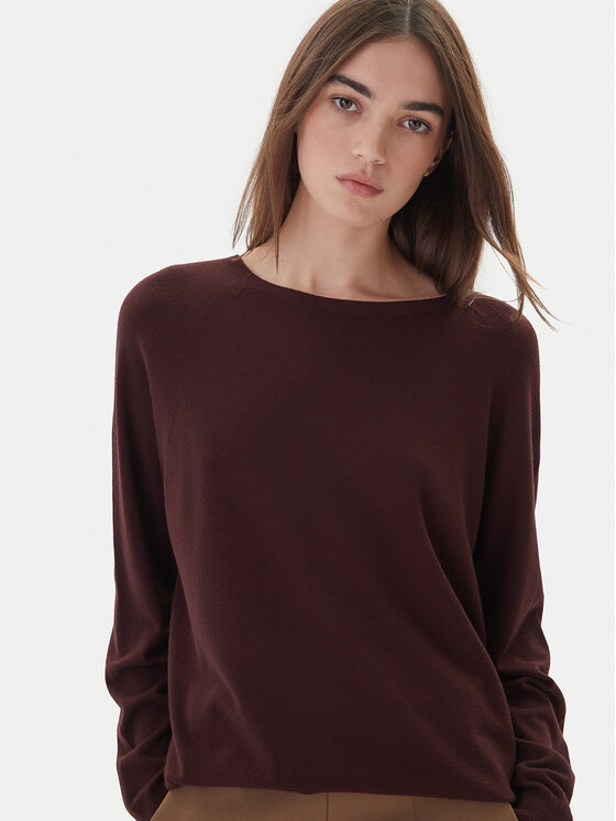 Kontatto Kontatto Pulover 3M0820C Bordo rdeča Regular Fit
