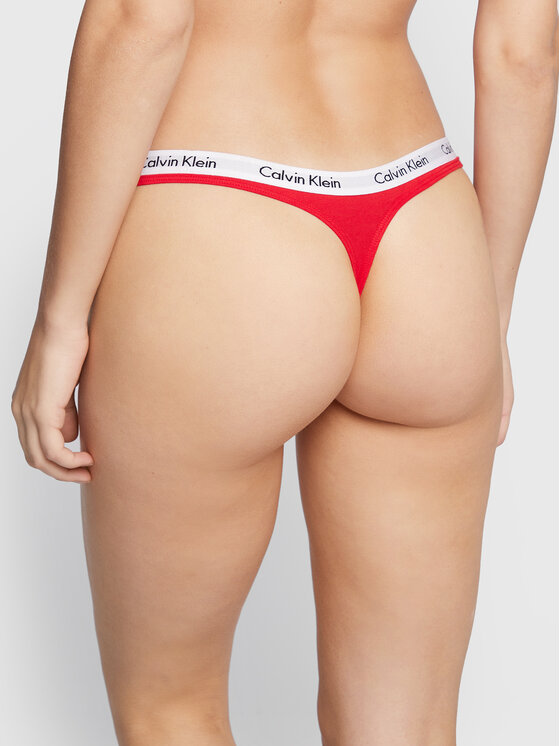 Calvin Klein Underwear Kalhotky string 0000D1617E Červená