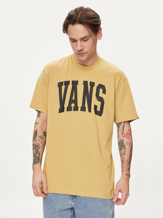 Vans T-shirt Vans Arched Ss Tee VN000G47 Smeđa Regular Fit