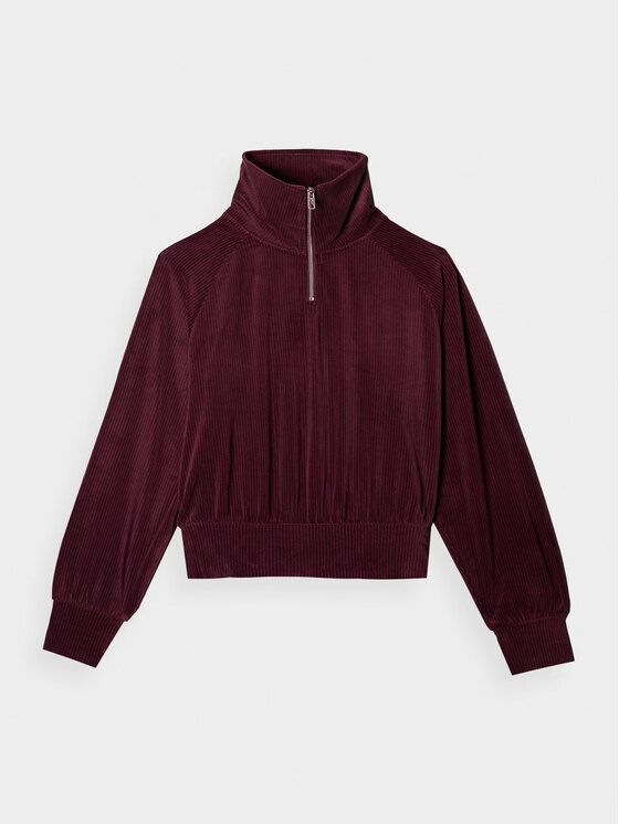 4F 4F Bluza 4FRAW24TSWSF2054-60S Czerwony Oversize