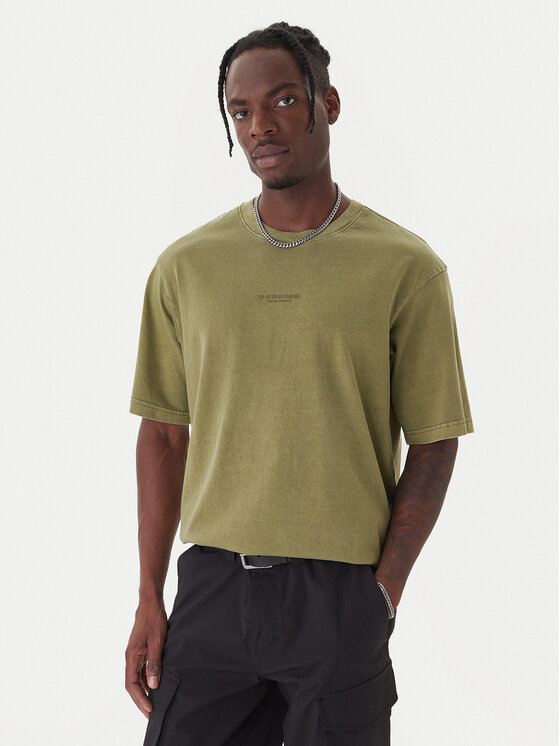 G-Star Raw G-Star Raw Marškinėliai Overdyed D24780-C756 Žalia Boxy Fit