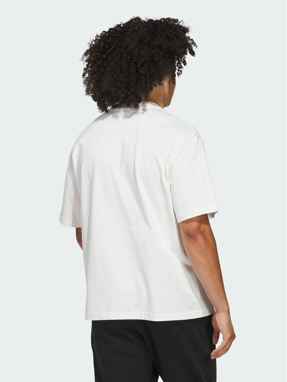 adidas adidas Koszulka techniczna 151577 Biały Loose Fit