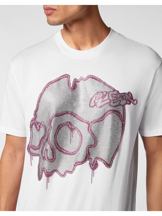 PHILIPP PLEIN PHILIPP PLEIN T-Shirt 9657 Biały Regular Fit