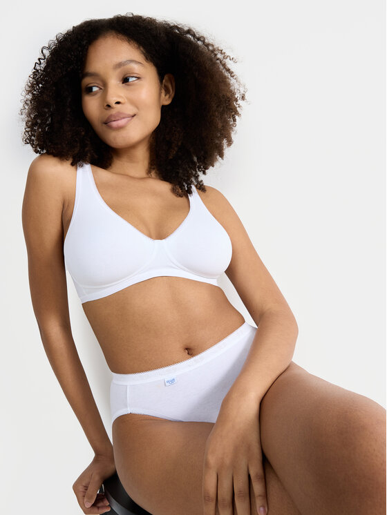 Sloggi Sloggi Sutien fără armătură Basic 10222327 Alb