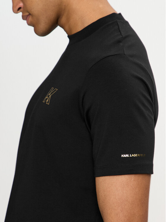KARL LAGERFELD KARL LAGERFELD Tričko 755030 544221 Čierna Regular Fit