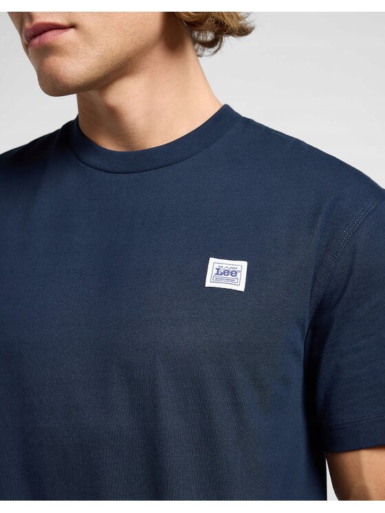 Lee Lee T-Shirt 112364584 Granatowy Relaxed Fit