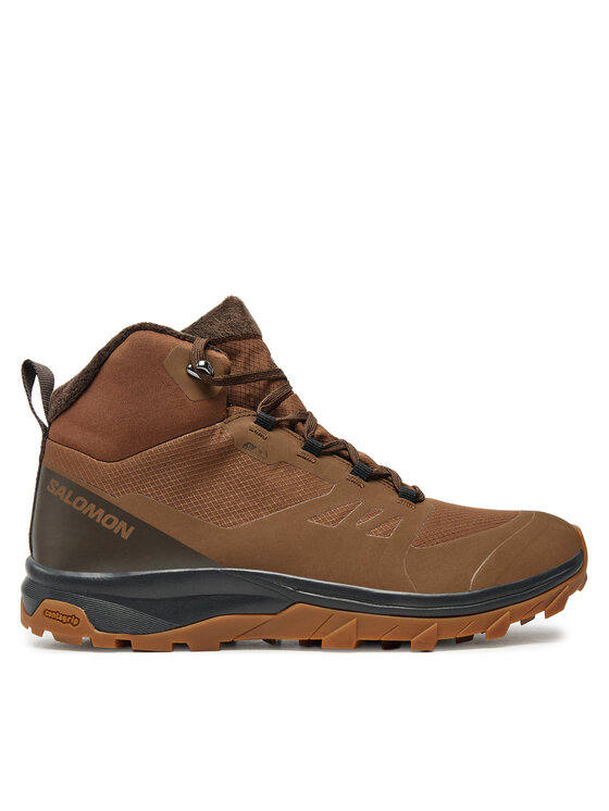 Salomon Salomon Trekking čevlji Outsnap Climasalomon™ Waterproof L47685000 Rjava