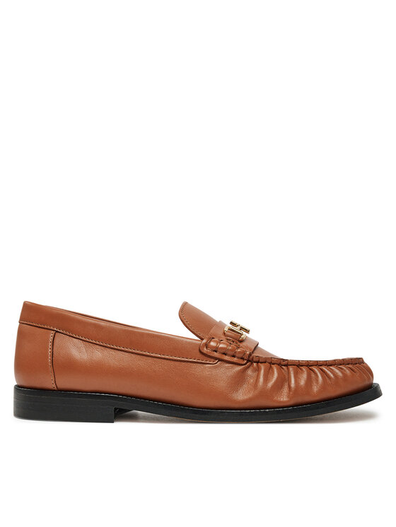 Tommy Hilfiger Mokasīni Soft Leather Horsebit Loafer FW0FW08414 Oranžs