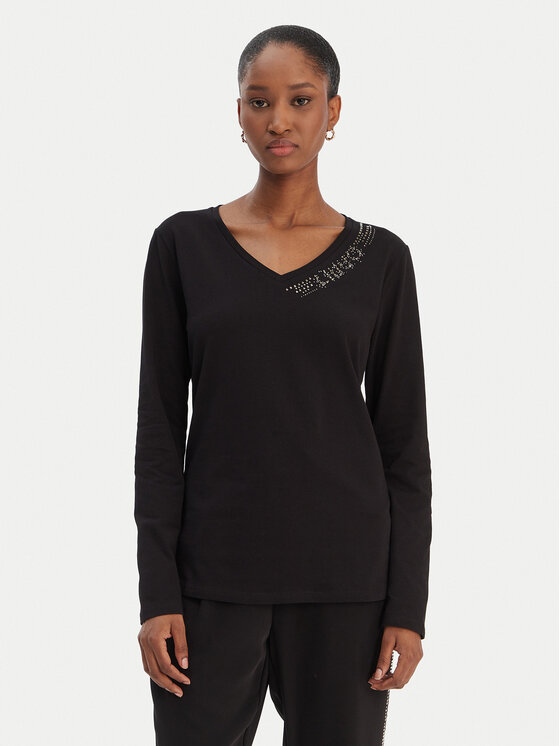 Liu Jo Sport Liu Jo Sport Blúz TA6053 JS003 Fekete Regular Fit