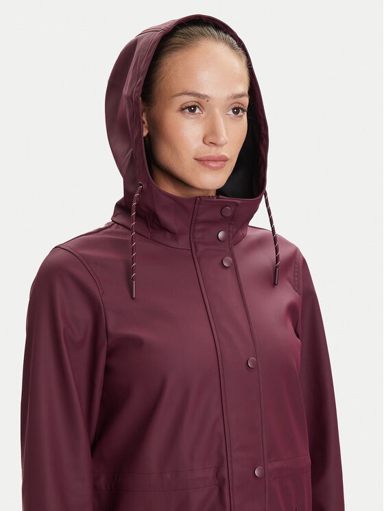 Vero Moda Vero Moda Μπουφάν αδιάβροχο Malou 10266982 Μπορντό Regular Fit