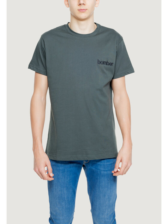 The Bomber The Bomber T-shirt The Bomber Logo Verde Shirt Fit