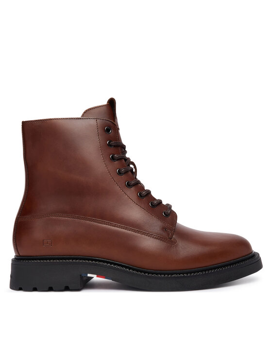 Tommy Hilfiger Tommy Hilfiger Kozačky Comfort Lwt FM0FM05593 Hnědá