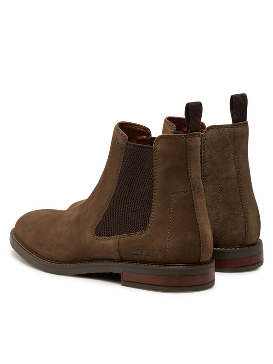 Clarks Clarks Gležnjarji Chelsea Jaxen Easy 26179437 Rjava