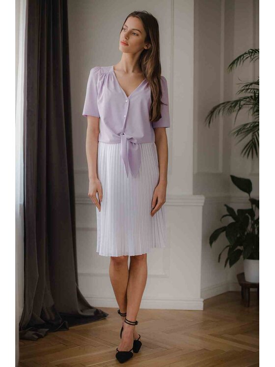 Lenitif Lenitif Bluzka L081 Różowy Regular Fit