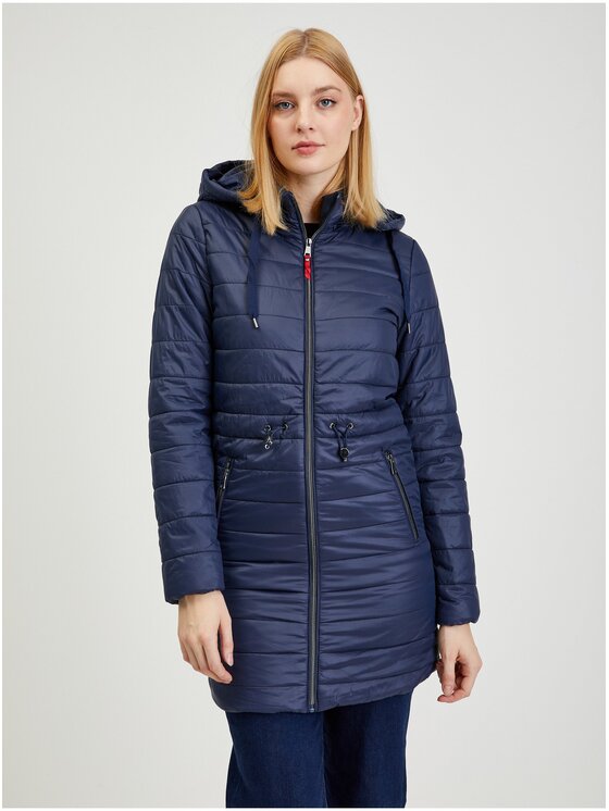 Orsay Orsay Trencz 807017-531000__34 Granatowy Straight Fit