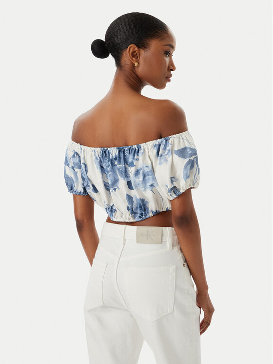 Guess Guess Blūze W6GHA1 W2447 Balts Regular Fit