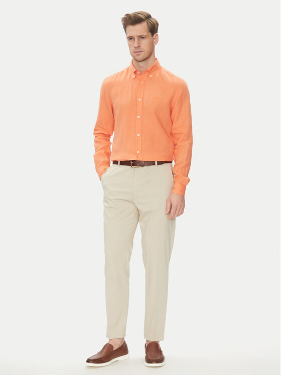 BOSS BOSS Cămașă H-Roan-Bd-E-C1-243 50520283 Portocaliu Slim Fit