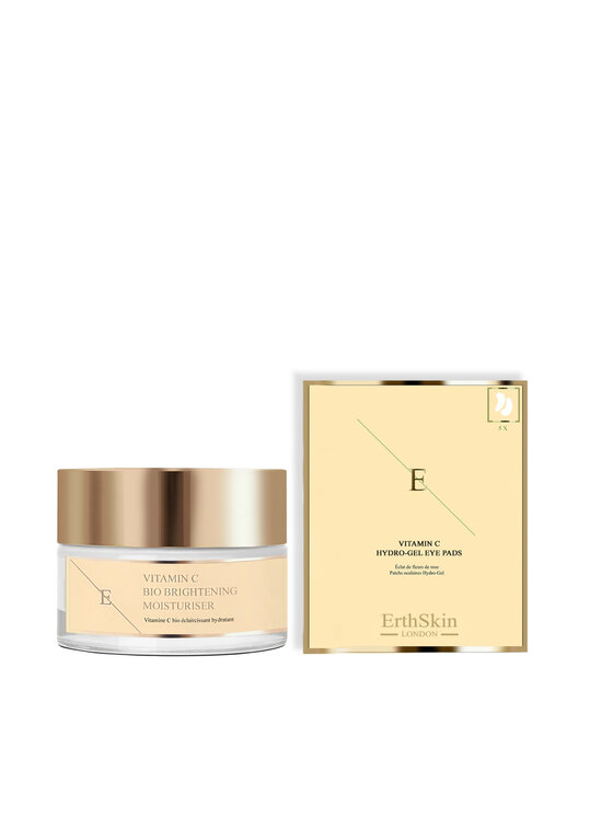 Krem na dzień Erthskin London, WITAMINA C + KOLAGEN ELIXIR SERUM + Witamina C Bio Rozświetlający Nawilżający