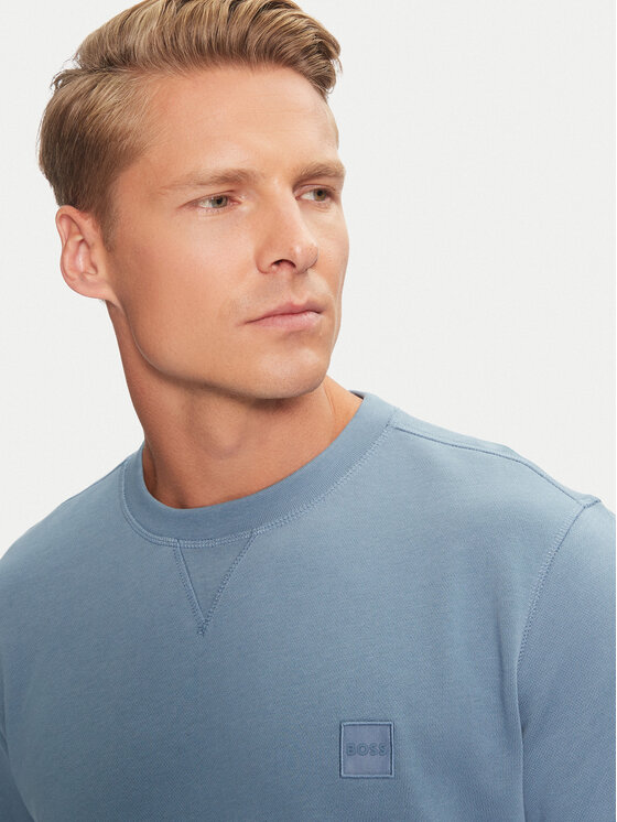 BOSS Boss Džemperis Westart 50509323 Mėlyna Relaxed Fit
