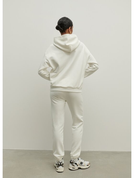 La Mania La Mania Pantaloni da tuta COZY Bianco Classic Fit