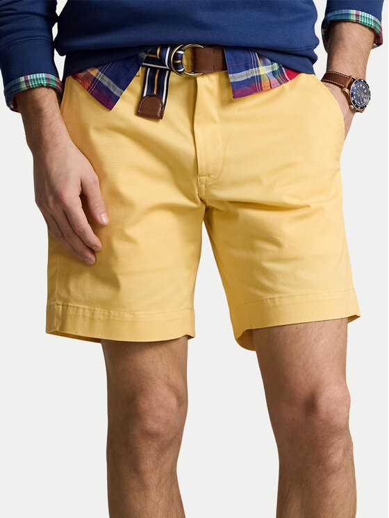 Polo Ralph Lauren Pantalon scurți din material 710799213011 Galben Slim Fit