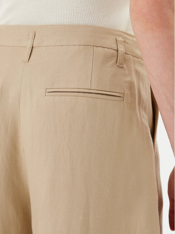 Herskind Herskind Riidest püksid 5503840 Beež Regular Fit