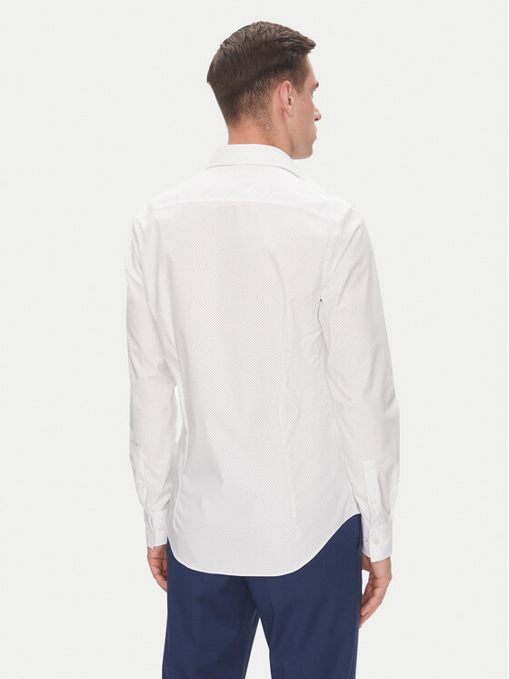 Calvin Klein Calvin Klein Košile LV019EU029 Bílá Slim Fit