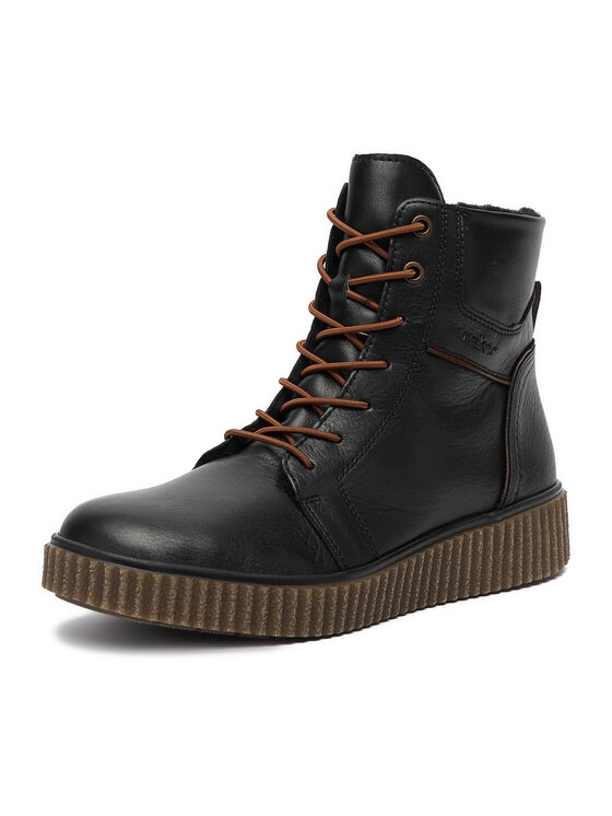 Rieker Rieker Schnürschuhe Y4303-00 Schwarz
