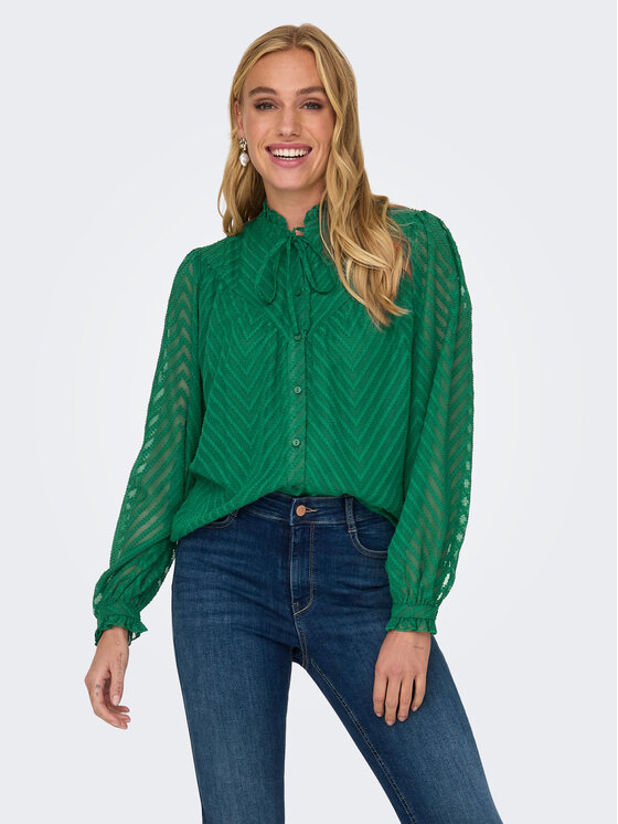 JDY JDY Риза Gretha 15306183 Зелен Regular Fit