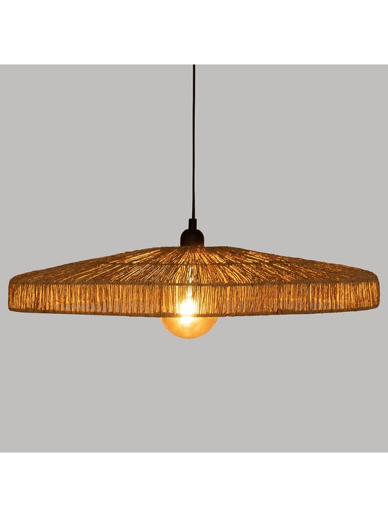 MIAhome MIAhome Lampa wisząca jutowa 58 cm Brązowy
