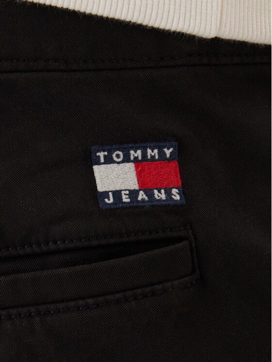 Tommy Jeans Tommy Jeans Szövet nadrág Scanton DM0DM22404 Fekete Slim Fit