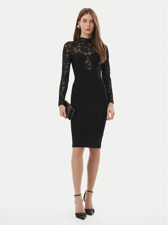 Marciano Guess Marciano Guess Koktejlové šaty G6BK41 Z1924 Černá Slim Fit