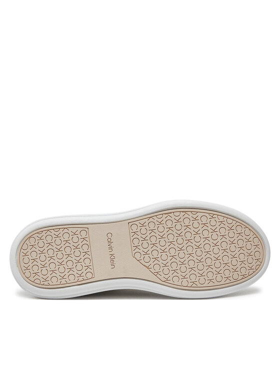 Calvin Klein Calvin Klein Snīkeri Cupsole Lace Up Saff Mono HW0HW02103 Balts