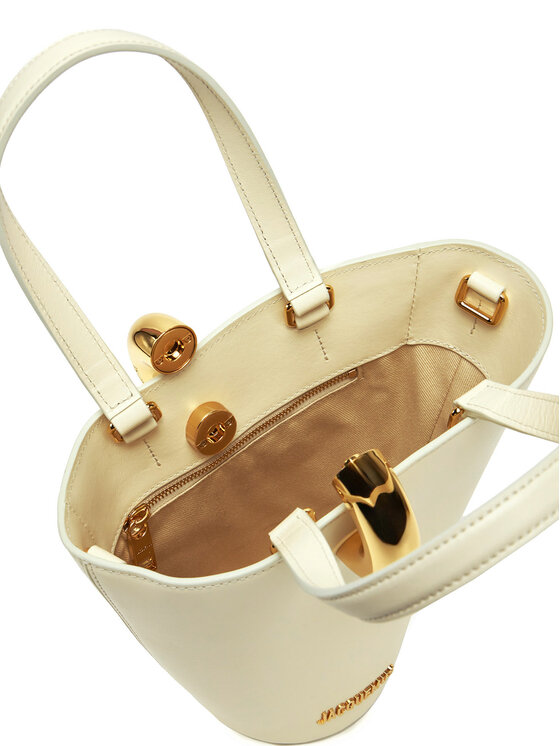 JACQUEMUS JACQUEMUS Kabelka Le Petit Bambol 24H243BA389-3173 Krémová