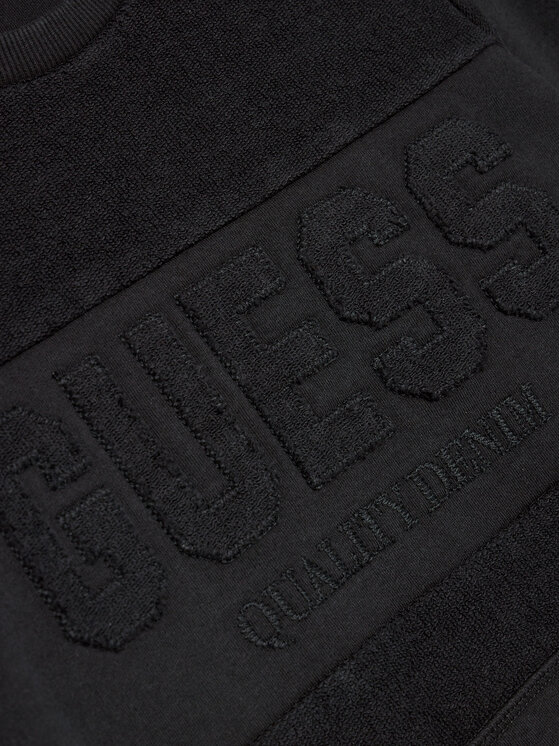Guess Guess Majica dugih rukava L3BQ32 KAD73 Crna Relaxed Fit