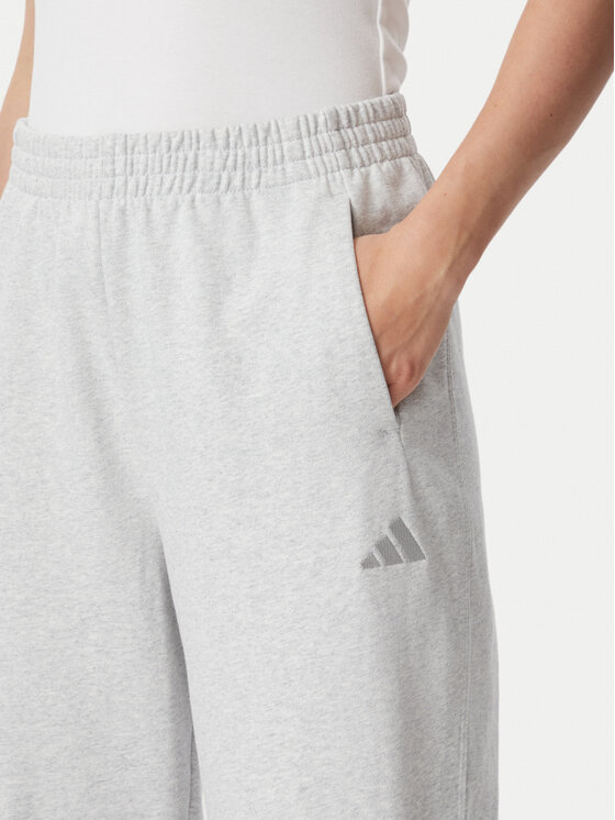 adidas adidas Teplákové nohavice Kit Small Logo Regular Cuffed KU7941 Sivá Regular Fit