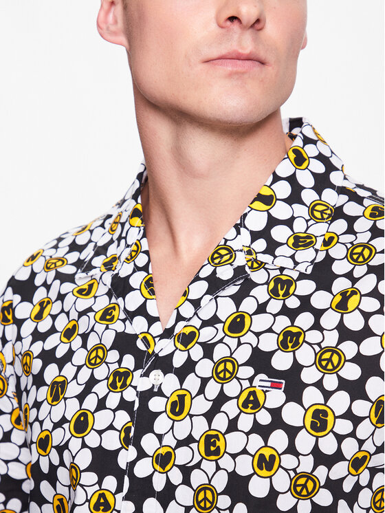 Tommy Jeans Tommy Jeans Srajca Daisy DM0DM16492 Pisana Relaxed Fit