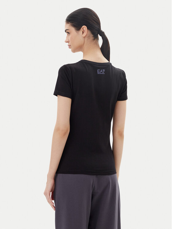 EA7 Emporio Armani EA7 Emporio Armani T-krekls 7W000183 AF10373 UC001 Melns Regular Fit