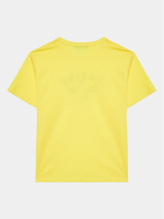 United Colors Of Benetton United Colors Of Benetton T-Shirt 3096G109K Żółty Regular Fit