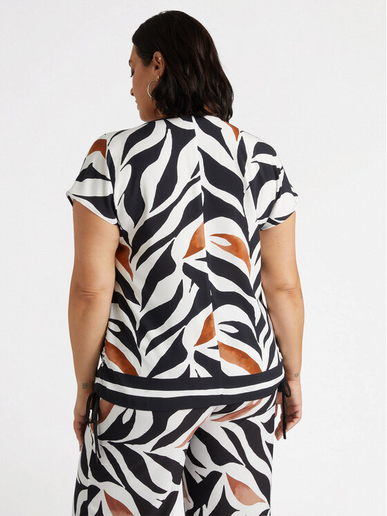 Fiorella Rubino Fiorella Rubino Bluzka 2808T002322N0S1 Czarny Regular Fit