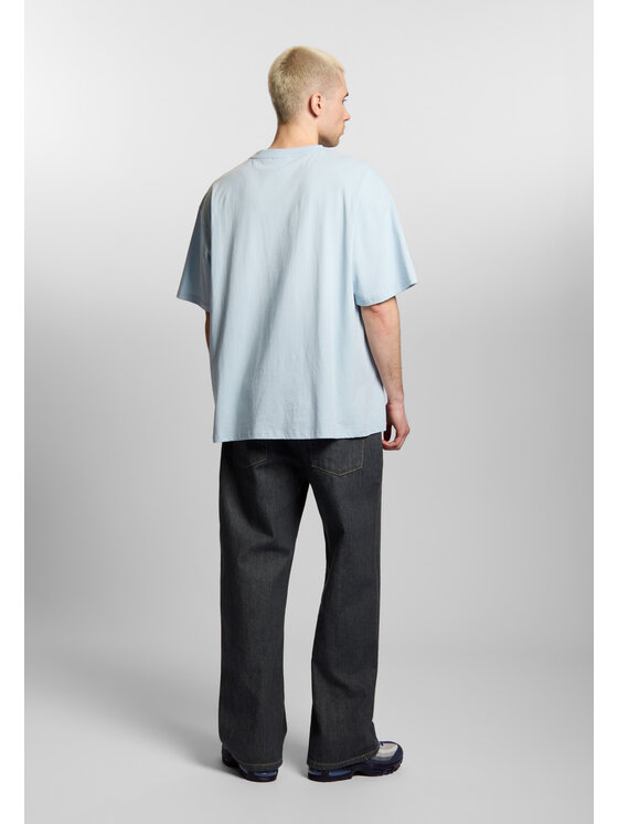 PROSTO. PROSTO. T-Shirt Plates Niebieski Oversize