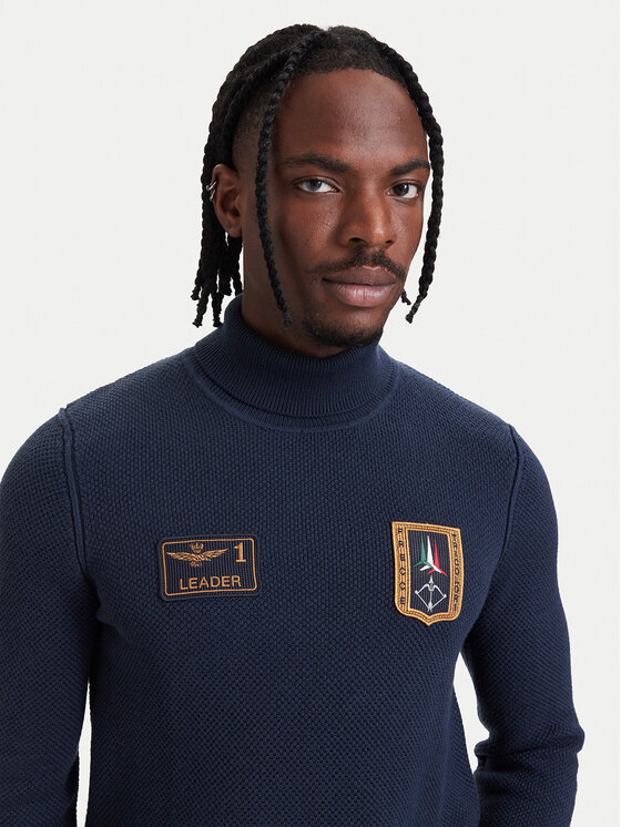 Aeronautica Militare Aeronautica Militare Dolcevita 262MA1660UL00903 Blu scuro Regular Fit